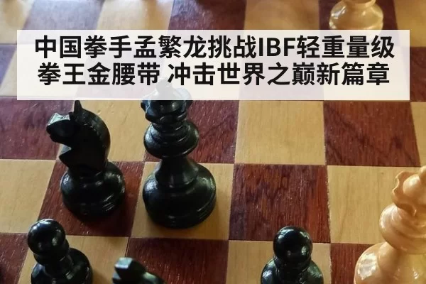 中国拳手孟繁龙挑战IBF轻重量级拳王金腰带 冲击世界之巅新篇章